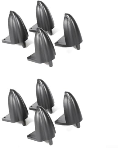 8 Pcs Speaker Stand Feet Spike, Speaker Stand CD Audio Subwoofer Turntable Isolation Feet Solid Conical Isolator Base Pads Anti-vibration Pads(Black)