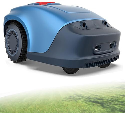 Perimeter Wire Free Robotic Lawn Mower,Robot Lawn Mower 1/4 Acre, Robot Grass Cutter with Charging Station,APP Control with Virtual Boundaries,20-55 mm Cutting Height,33% Slope