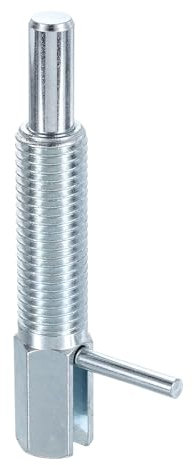 QUARKZMAN Perno tensor de indexación retráctil, muelle M16 L de acero al carbono, pestillo con resorte, pasador de bloqueo telescópico para ingeniería y construcción naval