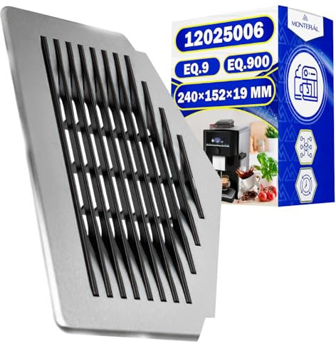 Drip Tray Grid for Automatic Coffee Machines 240x152x19 mm with Original Code 12025006 for Siemens EQ.9 EQ.900 - Warranty 10 Years - MONTERAL
