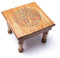 LivuX Beistelltisch Holz – Lebensbaum – 30×30×23 cm – Tisch aus Akazienholz geschnitzt – Spirituelles Wohnaccessoire – Handarbeit – Naturprodukt – Deko & Meditationsmöbel 1287