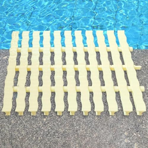 Canal de Drenaje sin Costuras, Zanja giratoria for Piscina, Rejilla de desbordamiento, Cubierta de Rejilla de Drenaje for Ducha(Width30cm-10PCS)