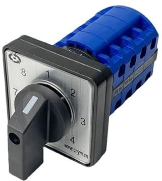 Interruptor de leva rotativo de conmutación LW39B-16/4, 690 V, 16 A, 4 polos, 8 posiciones, 16 terminales, motor de control LW26