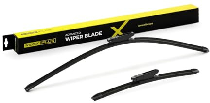 RIDEX PLUS Scheibenwischer Set Wischerblätter Satz mit Spoiler Vorne Länge 1: 650mm Länge 2: 340mm Flachbalkenwischblatt Kompatibel mit RENAULT Clio 4 Schrägheck BH für Linkslenker 298W0210P