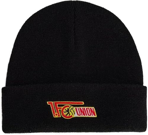 Flaggenfritze 1. FC Union Beanie Logo - Berlin Wintermütze für Union Berlin Fans Einheitsgröße Digni Aufkleber