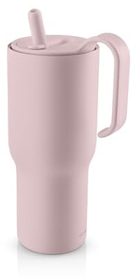Eva Solo | Sip'n'Go Tumbler 0,9 L Funky Ballerina | Genießen Sie Ihre Kaltgetränke von morgens bis abends - die effektive Isolierung hält die Temperatur | Funky Ballerina