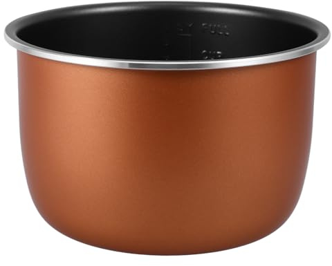 Ipetboom Cubeta Olla 6 litros de Aleación de Aluminio, Interior Antiadherente para Olla de Presión Eléctrica, Recambio Resistente y Diseño de Gran Capacidad