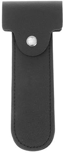 SHINEOFI Rasierertasche als Reise Rasiererhülle für Sicherheitsrasierer aus Pu Leder Braun mit Schutzfunktion für Rasiererkopf für Unterwegs und Reisen