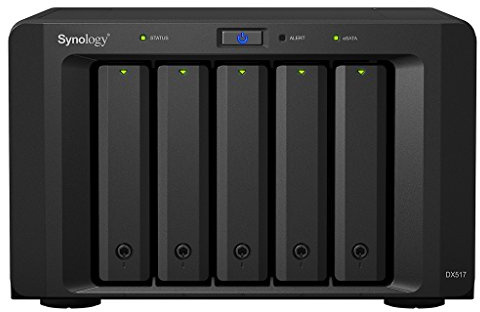 Synology DX517 10TB (5 x 2TB WD Red) 5 Bay Unidad de expansión NAS de Escritorio