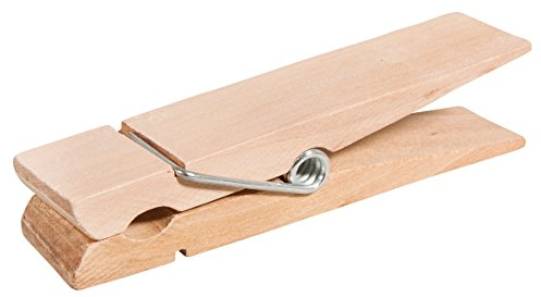 Rayher 62831000 Pinces à linge XL en bois, FSC 100%