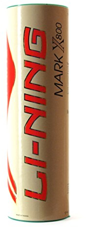 LI-NING MarkX 800 Nylonbälle Federbälle Badminton Ball weiß langsam AYQF052
