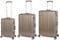 Travelhouse Kofferset · 3-teilig · Aluminium Rahmen · Polykarbonat Hartschale · Reisekoffer · Vol. S-44L · M-67L ·L-108L · London · 4X Silent Move Doppelrollen 2X TSA Schloss
