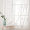 MIULEE Vorhänge mit Florales Stickerei, Gardinen Weiß für Wohnzimmer, Schlafzimmer Vorhang Transparent mit Ösen, 2er Set Voile Blumen Durchsichtig Vorhänge, Jeder H 175 X B 140cm