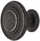 Gedotec Möbel-Griff Antik Eisen-schwarz - Metall Möbelknopf Vintage - HELLAS | Schrankknopf Küche für Schubladen & Schrank-Türen | Rund-Knopf Ø 34 mm | 1 Stück - Design Möbel-Knauf rund mit Schrauben
