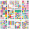Planner Stickers, 12 Pcs Adesivi per Bullet Journal Scrapbook, Mini Stickers Agenda per Promemoria Piani Eventi Famiglia, Multicolore(#A)