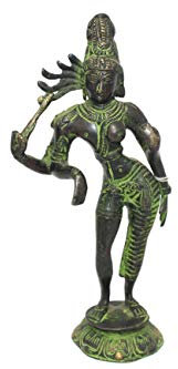 PH Messing handgefertigte Figur Göttin Tara devi Idol Gottheit stehend Statue P 272