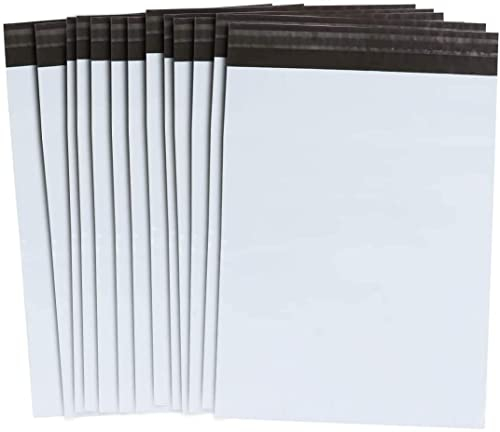 100 Stück Versandbeutel Plastik Versandtaschen 305x380mm, selbstklebend und blickdicht, Versandtüten aus Plastik für Kleidung und Textilien (XL)