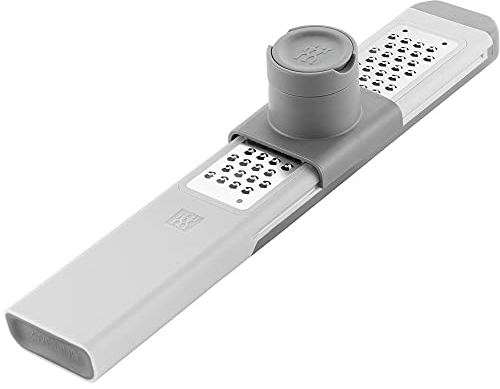 ZWILLING Z-Cut Fine Grater 3-in-1, Grater, Faster Grating Technology, Finger Guard, Food Holder, Food Storage Tray, Zester