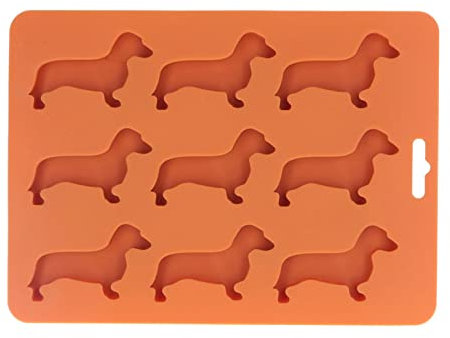 Silikon-Eiswürfelformen und -schale, Eiswürfelbereiter, Dackel, Hund, Silikon-Eiswürfelschalen, Fondantformen für Schokoladenjoghurt