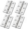 Heuskay 4Pcs 2 Inch (50mm) Stainless Steel Ball Bearing Fire Door Hinges, Silver, Contemporary Finish