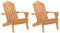 vidaXL Adirondack-Gartenstühle 2 STK. Massivholz Akazie, Gartenstuhl Holz, Adirondack Stuhl, Outdoor Stuhl, Gartenstuhl Massivholz, Stuhl, Liegestuhl
