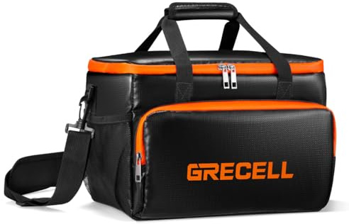 Fire-Proof Carrying Case Bag Compatible with Jackery Explorer240/300/160/500/Anker521 Portable Power Station, Waterproof Camping Travel Storage Case Bag Multi-Pockets for Charging Cable and Accessory | Compatible with Jackery Explorer240/300/500/Anker521, Travel Storage Case Bag Multi-Pockets for Charging Cable and Accessory