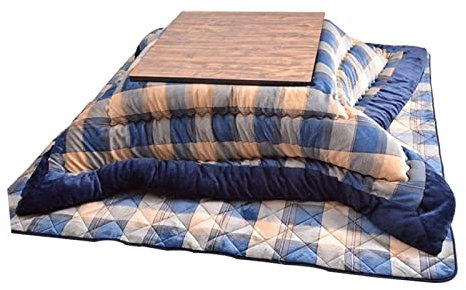 Japanische Heizung Tisch Multifunktionale Kang was Herd Tisch Heizung Tisch Indoor Heizung Tisch Winter Heizung Tisch Vierteiliges Set (Color : Grey, S : 120 * 75cm)
