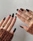 Sethexy Short Ballerine False Nail Tortoise French Press on Nail Glossy Fake Nails 24Pcs Acrylic Stick on Nails for Women and Girls