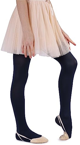 NOQ Mikrofaser-Strumpfhose für Kinder Mädchen 60 DEN weich warm bequem blickdicht für Kleinkinder Strumpfhosen Freizeit Feiern Ballett Schule ein Paar Mary