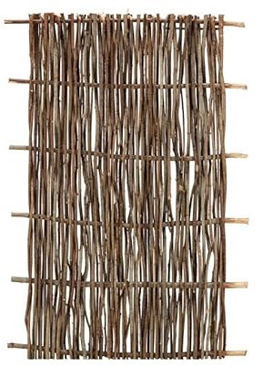 La zappa Panneau grillé en bois de noyau tressé barrière pour clôtures 90 x h 180 cm