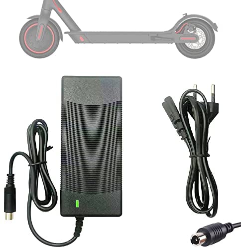 Fivtsme Chargeur pour Xiaomi M365, 42V 2A Chargeur Trotinette Electrique Xiaomi, Chargeur de Batterie Rapide pour Xiaomi et Ninebot Scooter, Adaptateur Batterie pour Xiaomi M365 et Ninebot ES1 ES2