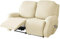 Highdi Stretchhusse für Relaxsessel Komplett Sesselschoner, Stretch Relaxsessel Bezüge - Einfarbig Elastisch Sesselbezug für Fernsehsessel Liege Sessel (Beige,2 Sitzer)