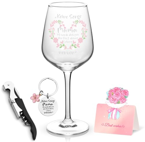 Joymaking Copa de vino para mamá - Regalo Día de la Madre, Cumpleaños, Navidad - 16 oz