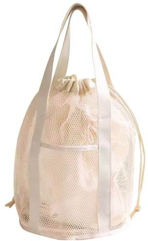 Bolsa de Malla de Playa para niños Bolsas de Almacenamiento de Juguetes Bolsas de Juguete con Bolsas de Juguete de Playa Plegables con 2 Bolsas de Malla de Piscina de natación para Juguetes, Toallas,