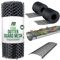 Premium Aibulo Gutter Guard Mesh - 15cm x 5m Leaf Protection Mat to Block Leaves, Moss, and Debris - Prevent Drain and Guttering Blockages - Black Drain Covers for Ultimate Protection