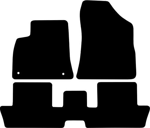 Kovvar Fußmatten passend für Peugeot 3008 2009-2016 Passend zur Ausführung: 3008 Phase 1 | Qualität: Basic