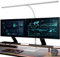 EYOCEAN Schreibtischlampe LED mit Gestensteuerung & Fernbedienung, Dimmbare Monitor Lampe 24W 80cm, Tageslichtlampe Schreibtisch für Homeoffice, Bürolampe mit Sockel, Tischlampe, Mattweiß
