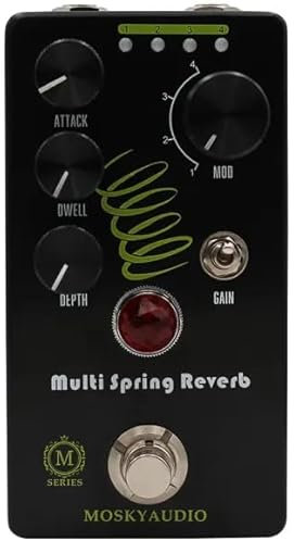 Mosky Multi spring Reverb - 4 mode analog/digital Spring Reverb emulation Pedal, True Bypass