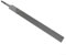 Mittelverzahnte Stahlfeilen, Metallbearbeitungswerkzeug, Entgraten, flach/rund/halbrund/dreieckig/quadratisch (20,3 cm)
