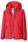 Damen Wattierte Jacke Wasserdicht Warm Mantel mit Fronttaschen Langarm Kapuze Winter Regenmantel Winddicht Outwear für Urlaub Reisen, rot, 4XL