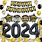 Hrtyvhin 2024 Zahlenballon Happy New Year Weihnachtsdekorationen für Home Decor Creative Eve Party Supplies