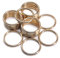 Jamsinmu Anello di metallo robusto ring multiuso per accessori artigianali fai-da-te, cinture e guinzagli per cani Gold 25mm