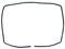 Aspares Joint de porte de four en caoutchouc compatible avec Ariston C00091946