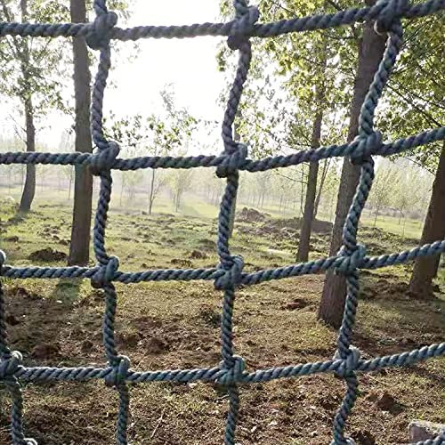 KDSD8FFF Climbing Net Safety Net for Children Playground Backyard Rope Ladder Treehouse Outdoor Hammock Balcony Rail Kids' Play Areas(Size:100x150cm)