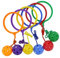 Ruqingg Kinder Knöchel Skip Ball Sprung Ring Spielzeugkoordination Fitness Sportball Set für Jungen Mädchen 6pcs