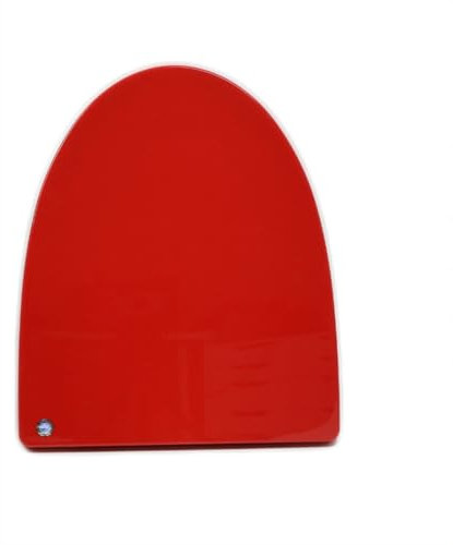 Slow Close Elongated Toilet Seat with Nonslip Seat Bumpers Top Mounting Quick Release Easy Removal Durable Hinges 370 * 450mm Red