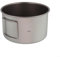 Entgoinggo Juego de cacerola de titanio, cuenco de utensilios de cocina de camping con mango plegable ligero al aire libre contenedor de alimentos para senderismo picnics (600ml tazón sin tapa)