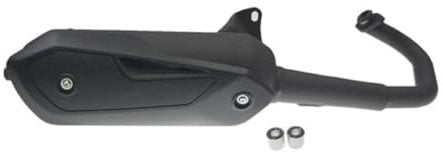 Silent Pro Roller Auspuff – passend für Piaggio Quartz, Diesis, Storm – 50cc 2-Takt – E-Zulassung, Sportauspuff Black Edition