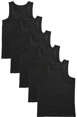 NEXT Jungen 5er-Pack Trägertops aus Biobaumwolle 86-176