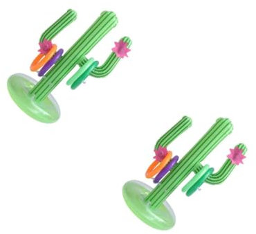 Toddmomy 2 Set Gonfiabile Cactus Imitato PVC Decorazione per Piscina e Spiaggia per Esterni